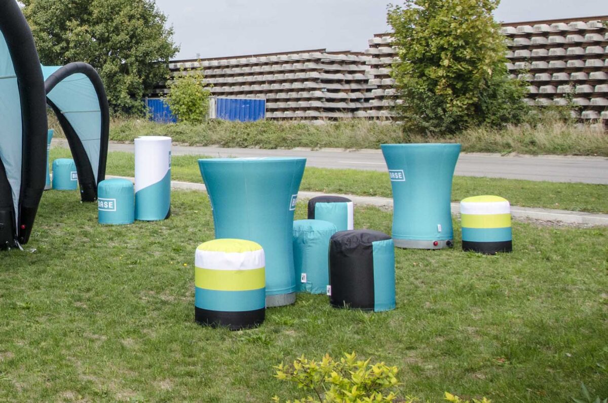 Yellow Inflatable Table TABLE - Sealed inflatable event table | AXION