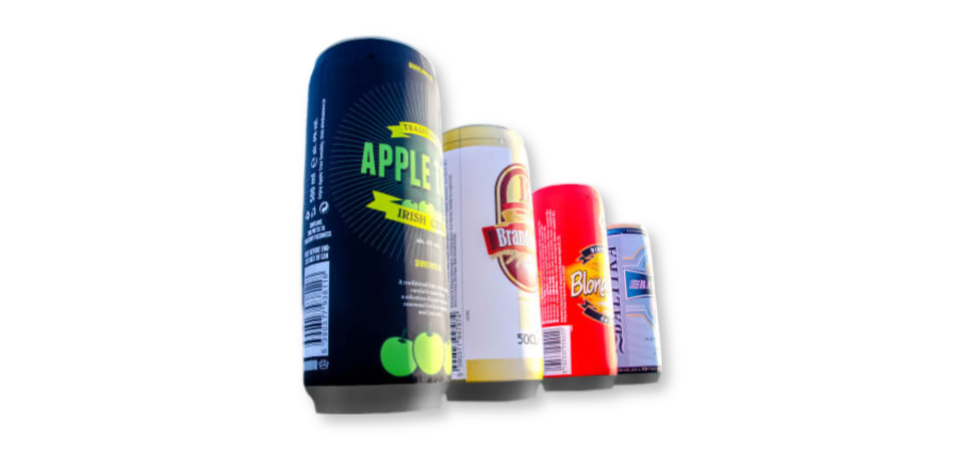 Inflatable beer and cider cans - promotional products